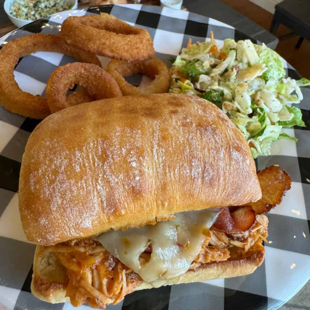 Crockpot BBQ Chicken Ciabatta Sandwiches