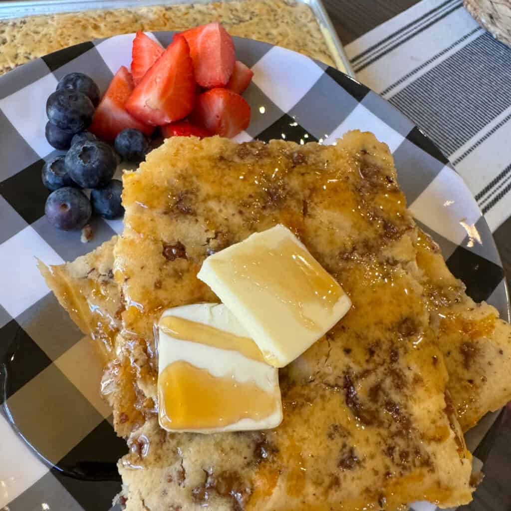 Sausage and Cheese Sheet Pan Pancakes