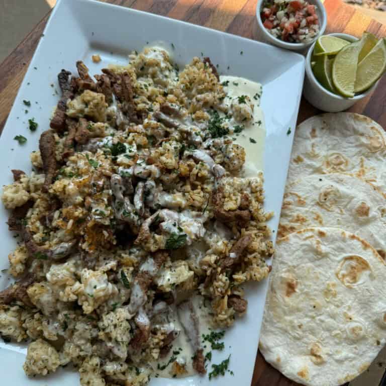 Easy Steak Cheese and Rice