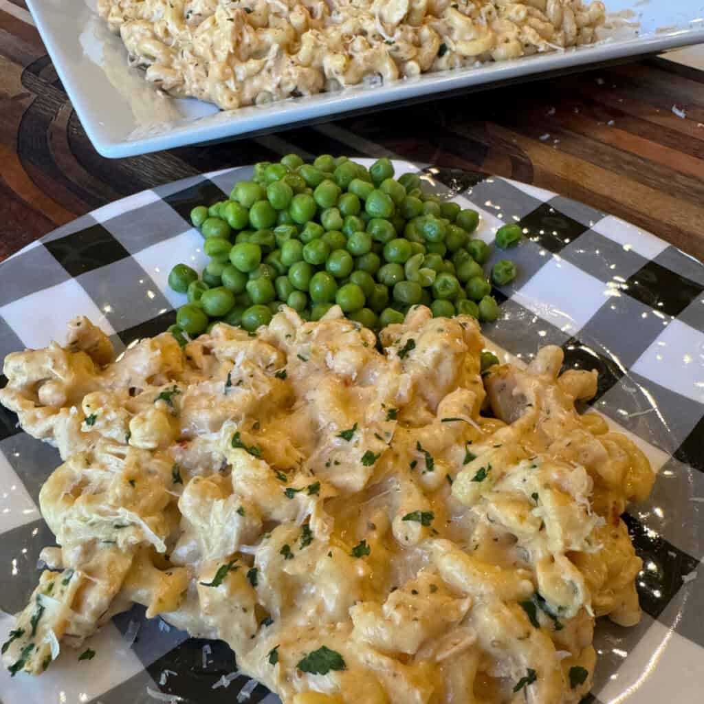 Parmesan Garlic Chicken Mac and Cheese