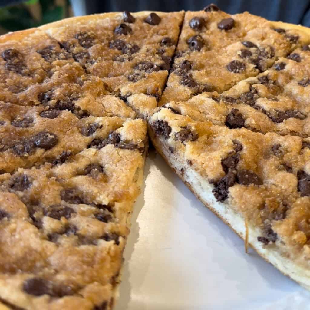 Chocolate Chip Dessert Pizza