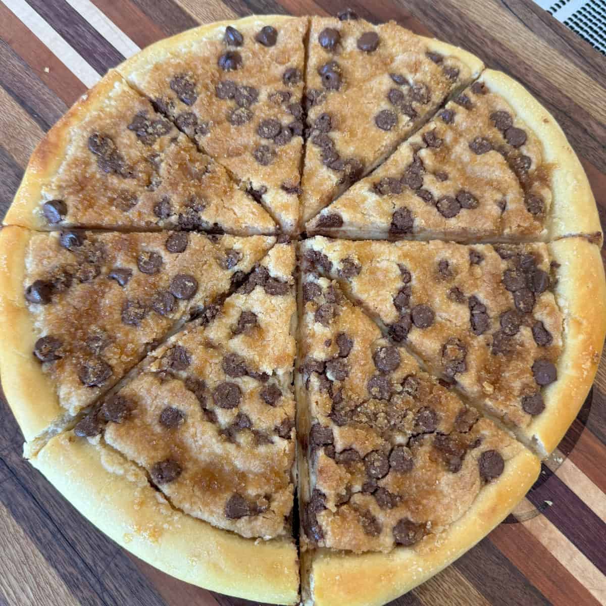 Chocolate Chip Dessert Pizza