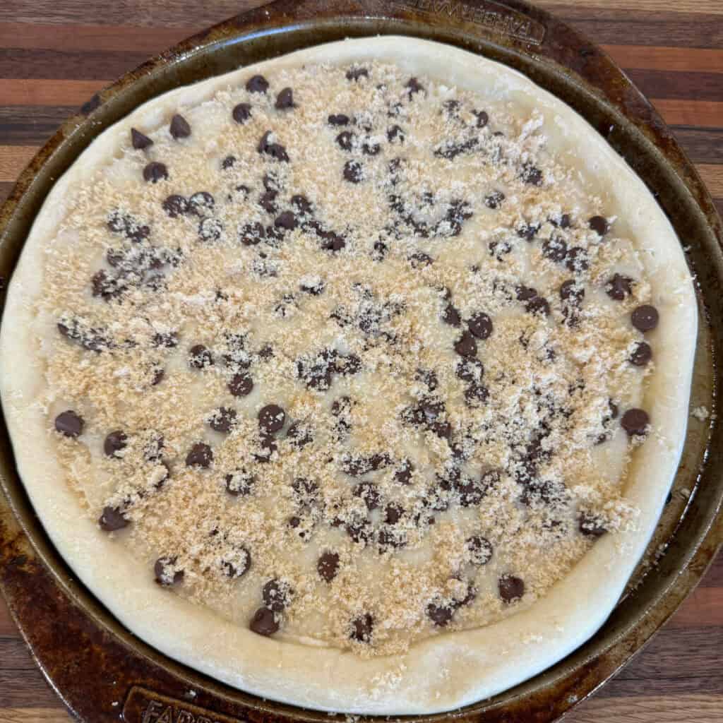 Chocolate Chip Dessert Pizza