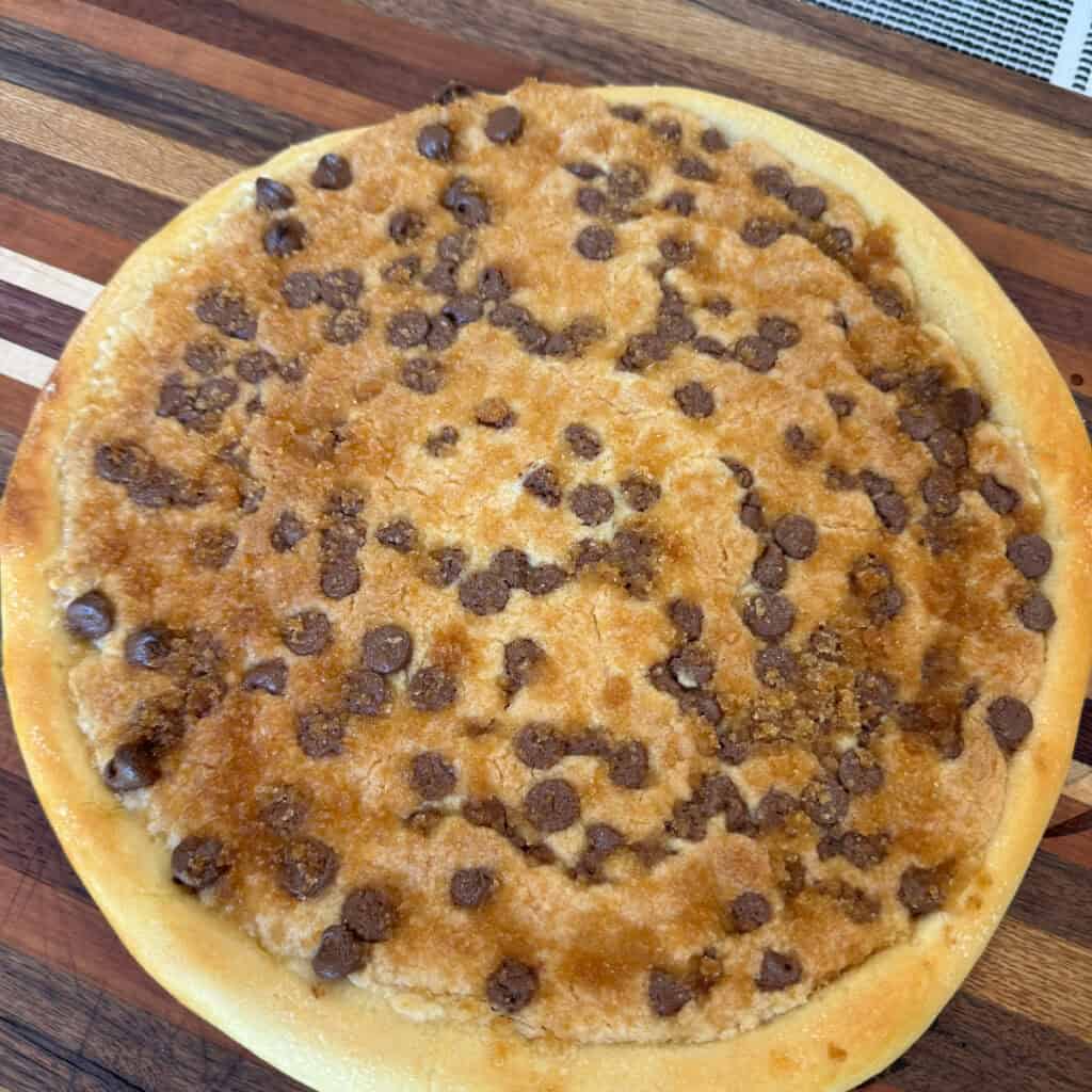 Chocolate Chip Dessert Pizza