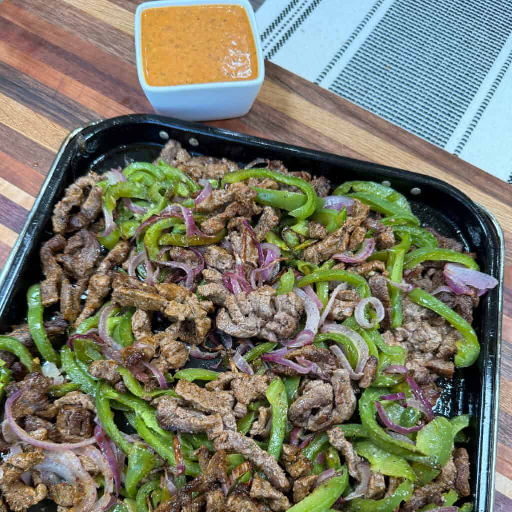 Air Fryer Steak Fajitas 