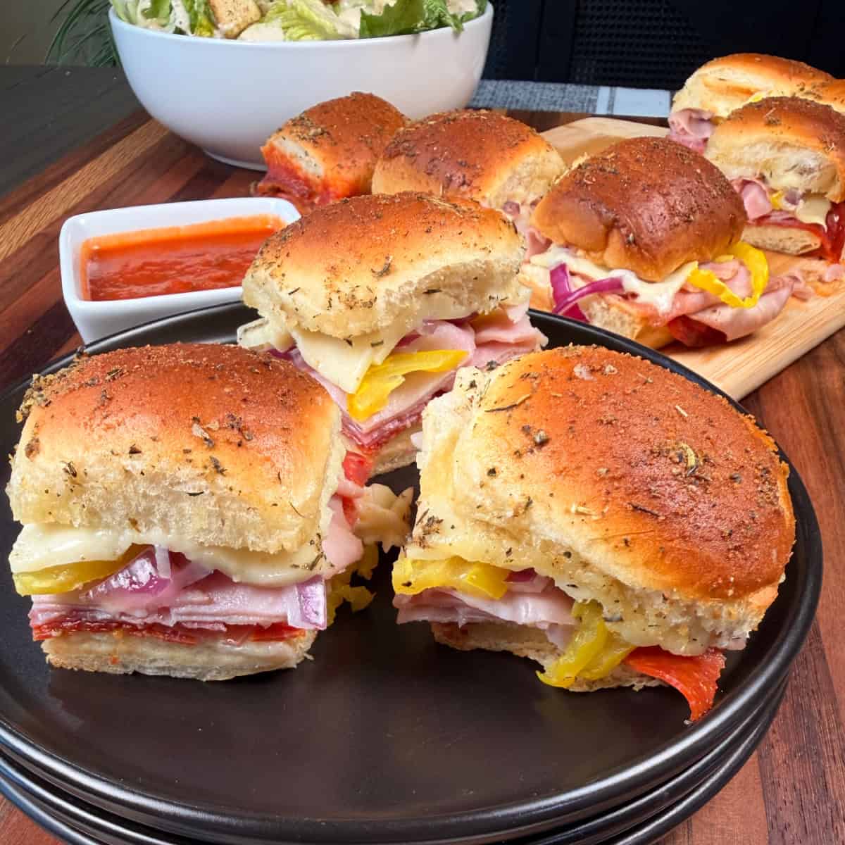 Italian Sliders plated