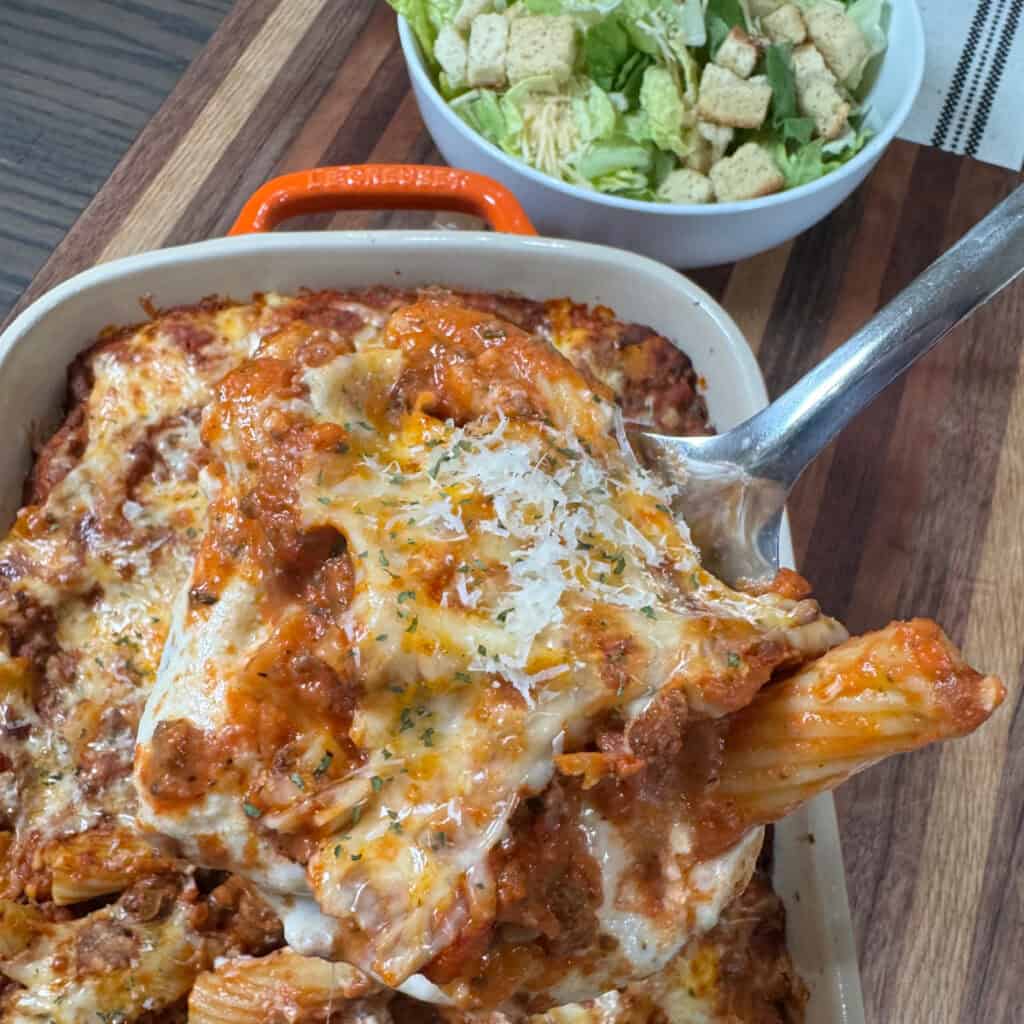 Cheesy Baked Rigatoni