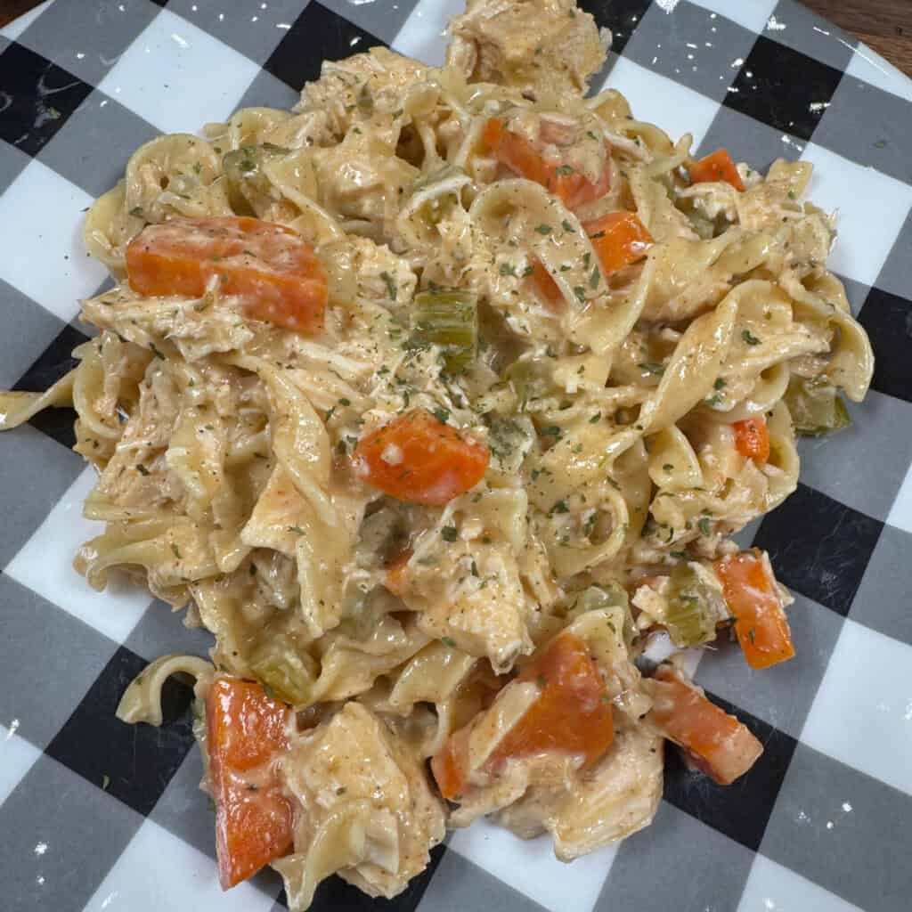 Crockpot Creamy Chicken and Noodles