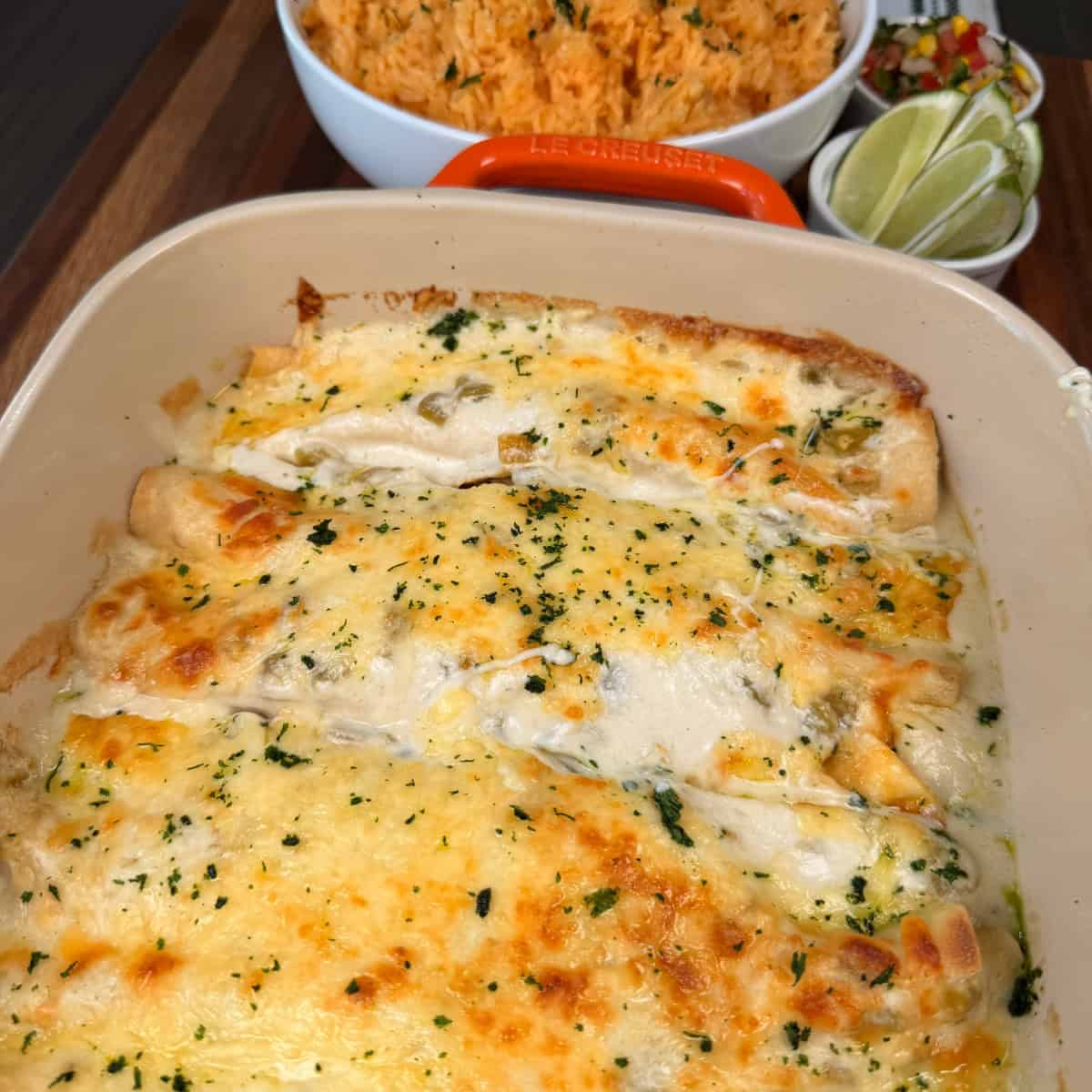White Chicken Enchiladas