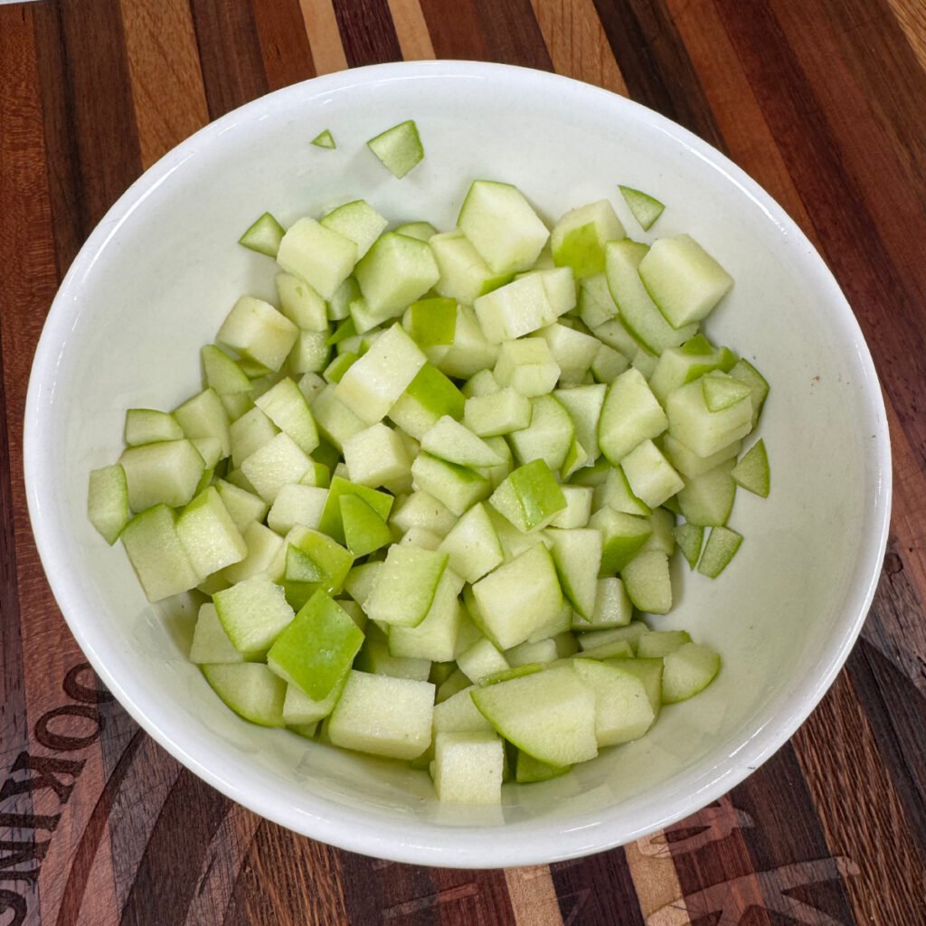 Chopped apples