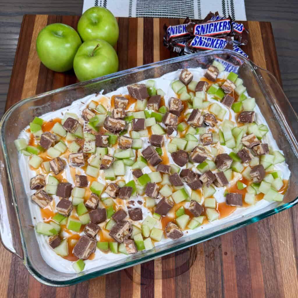 Snickers Salad Poke Cake