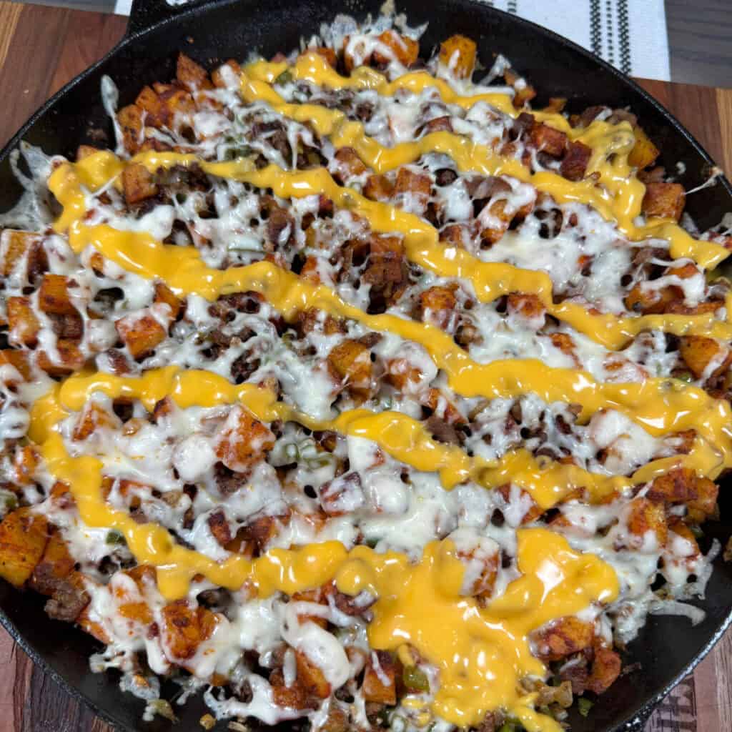 Cheesesteak Potato Skillet