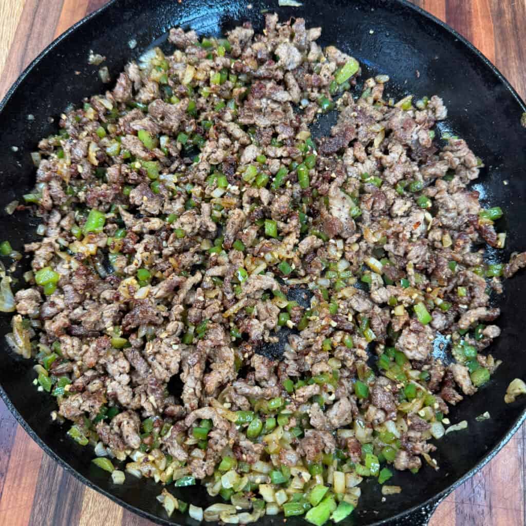 Cheesesteak Potato Skillet