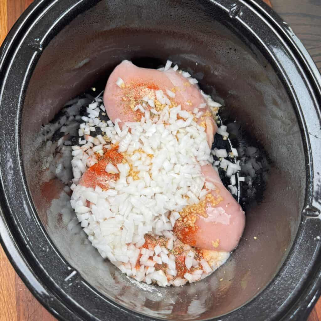 Crockpot Chicken Pot Pie and Biscuits