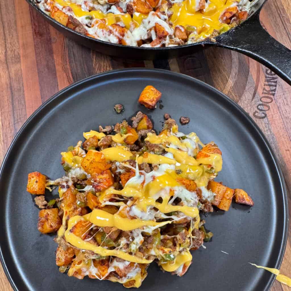 Cheesesteak Potato Skillet