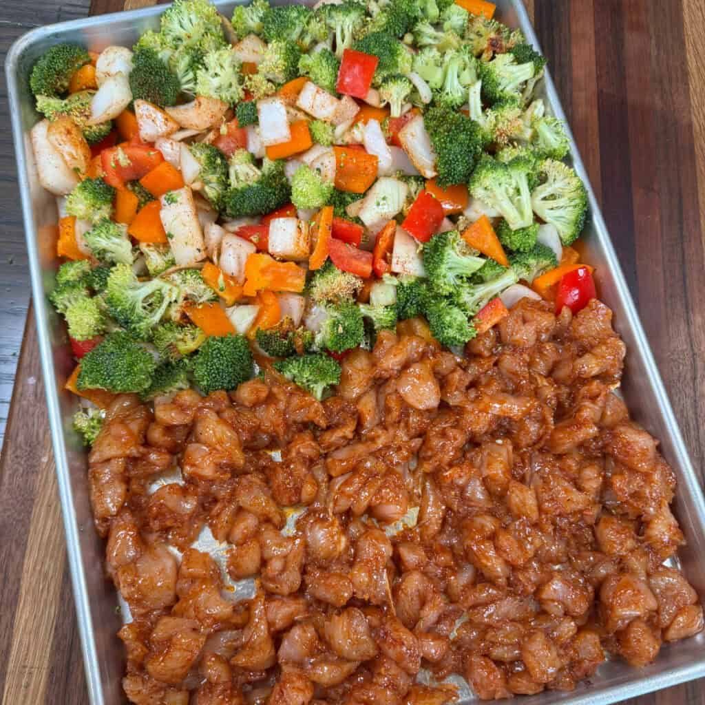 Teriyaki Chicken Sheet Pan Meal