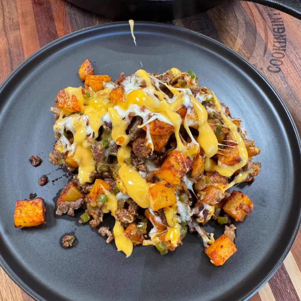 Cheesesteak Potato Skillet