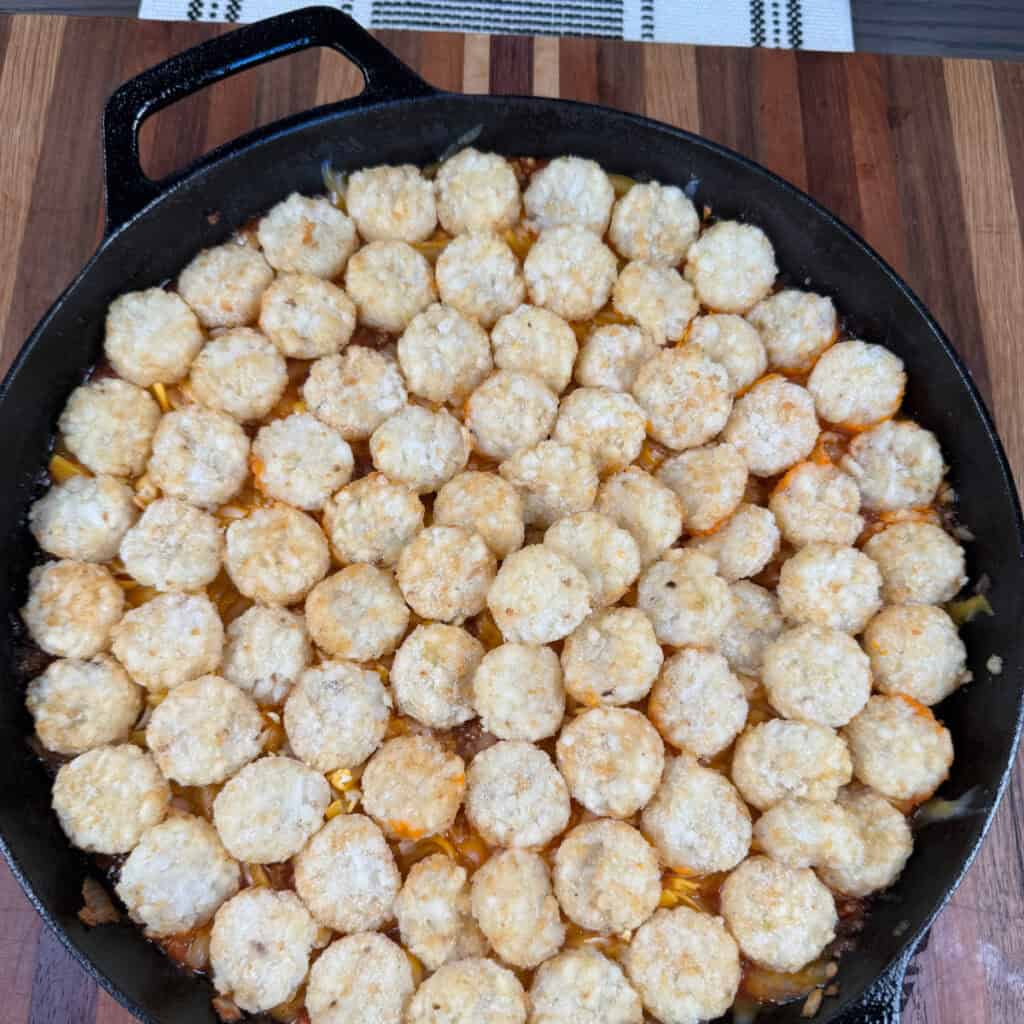 Sloppy Joe Tater Tot Casserole
