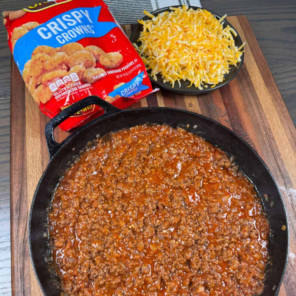 Sloppy Joe Tater Tot Casserole