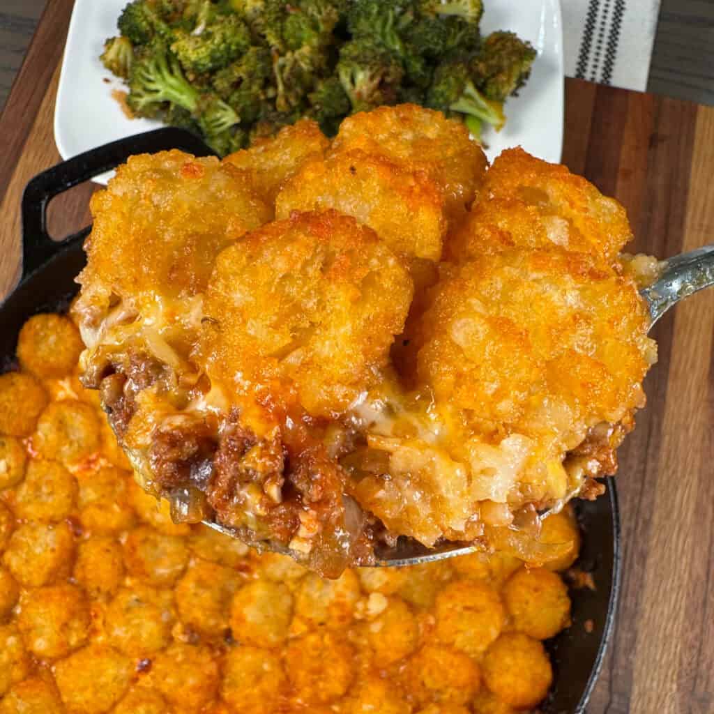 Sloppy Joe Tater Tot Casserole