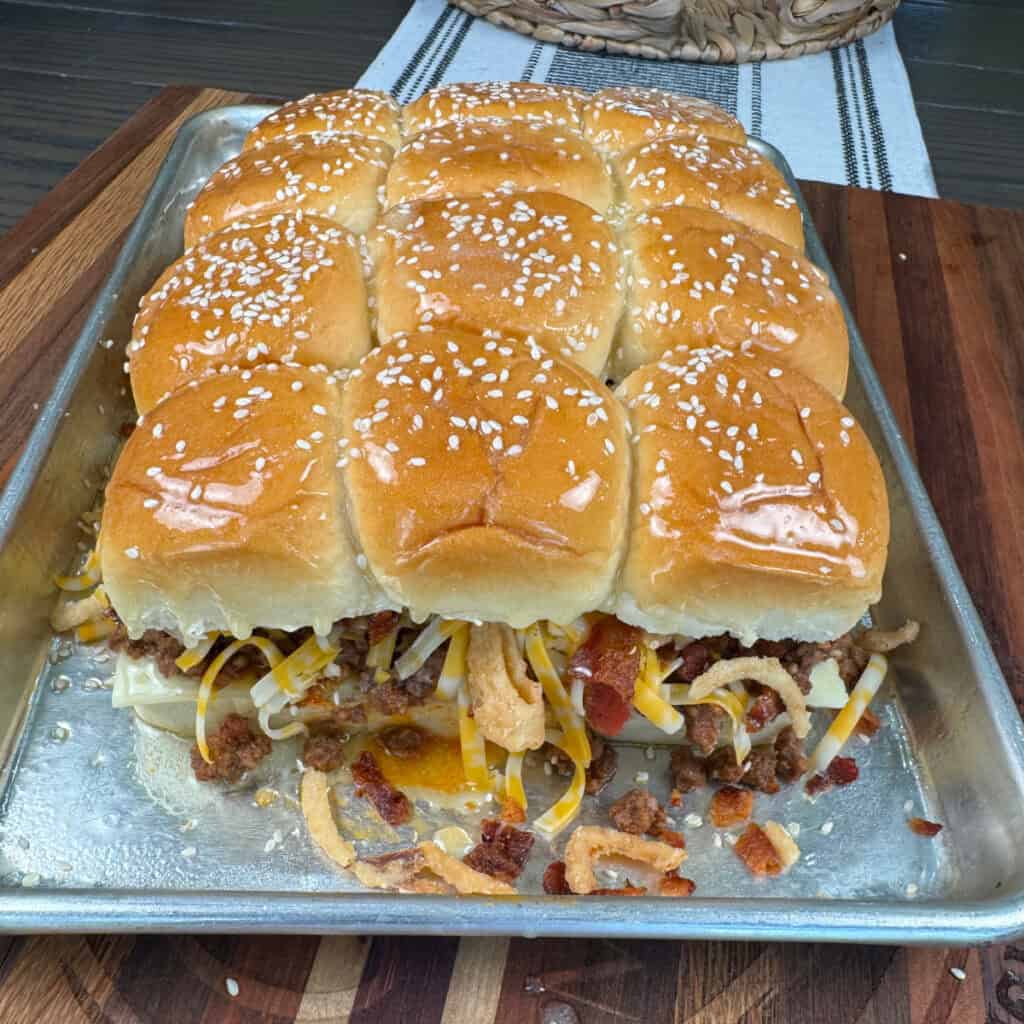 BBQ Cheeseburger Sliders