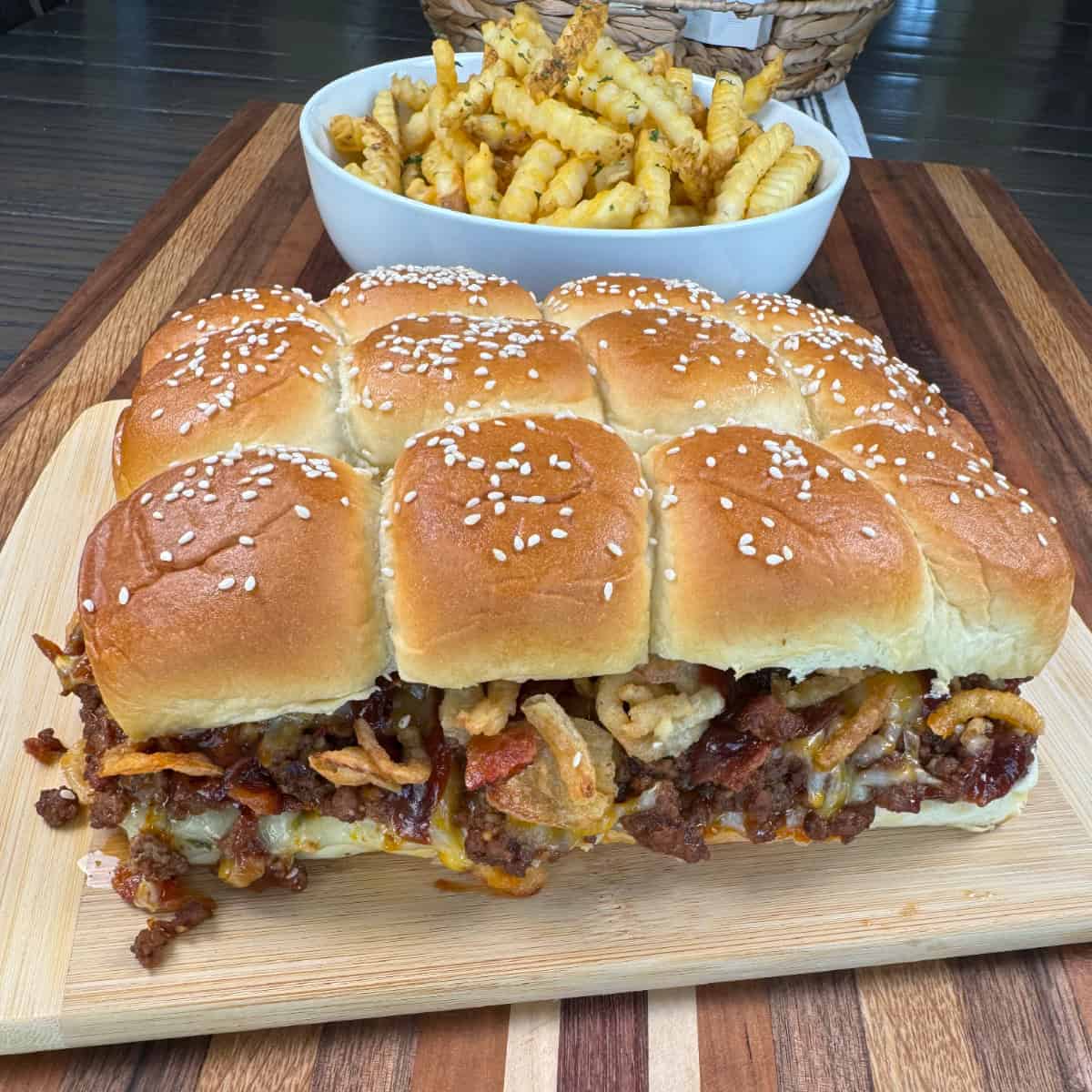 BBQ Cheeseburger Sliders