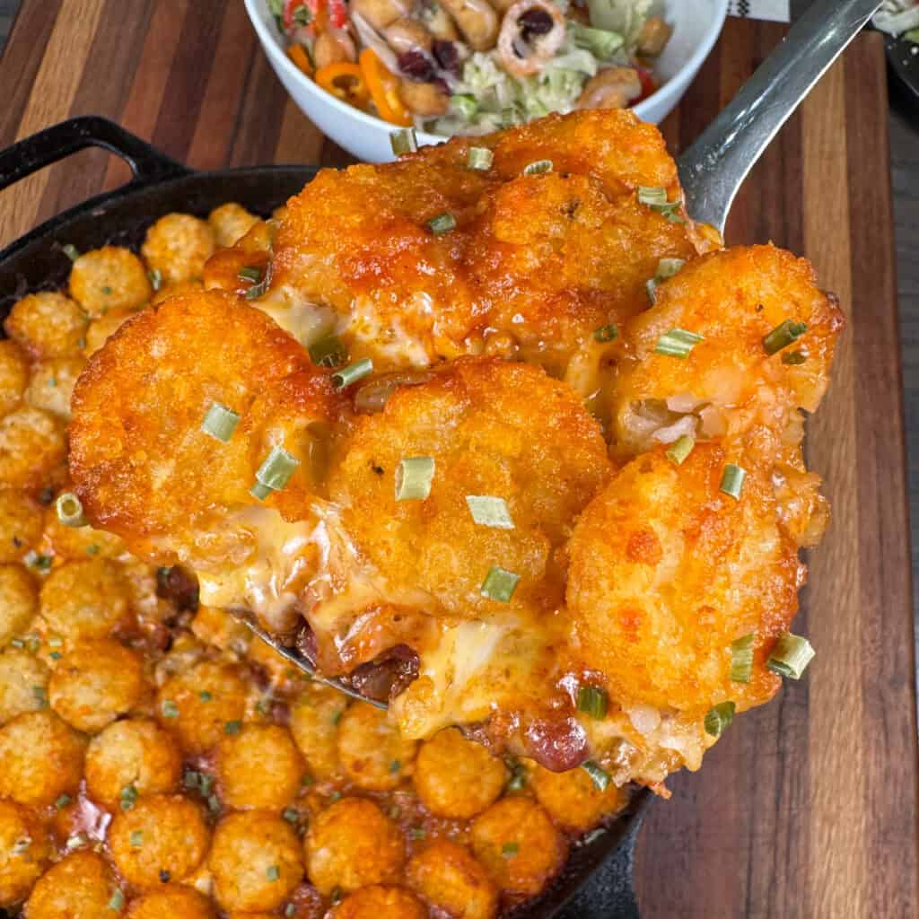 Chili Cheese Dog Tater Tot Casserole
