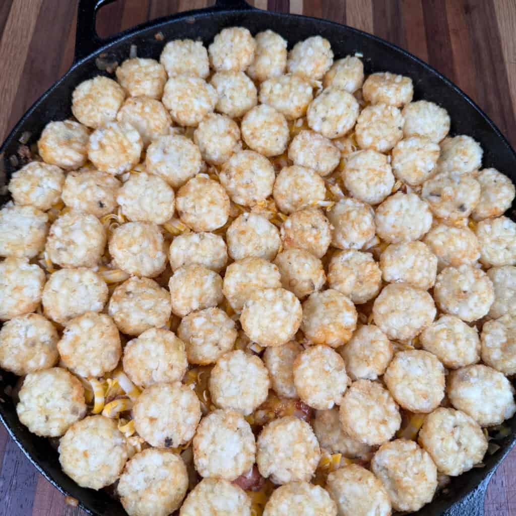 Chili Cheese Dog Tater Tot Casserole