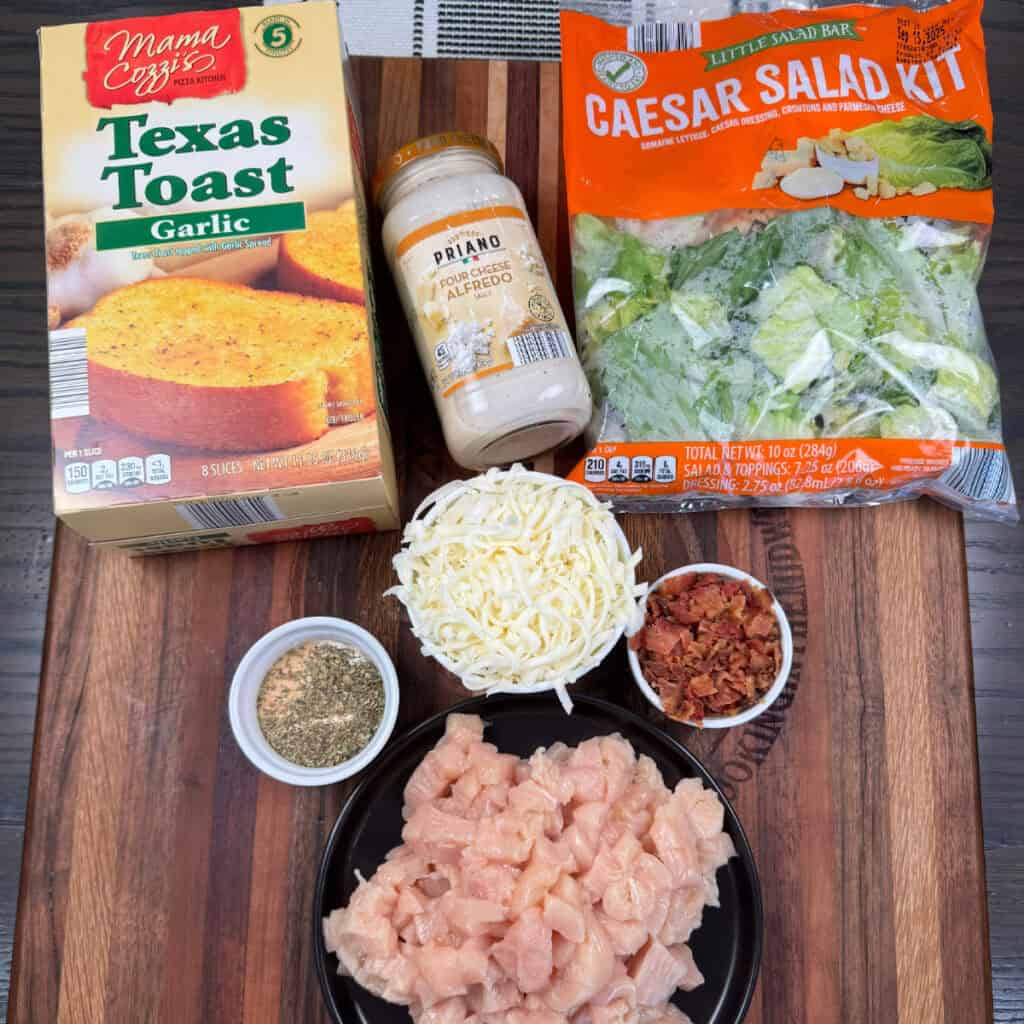 Chicken Alfredo Garlic Toast Ingredients