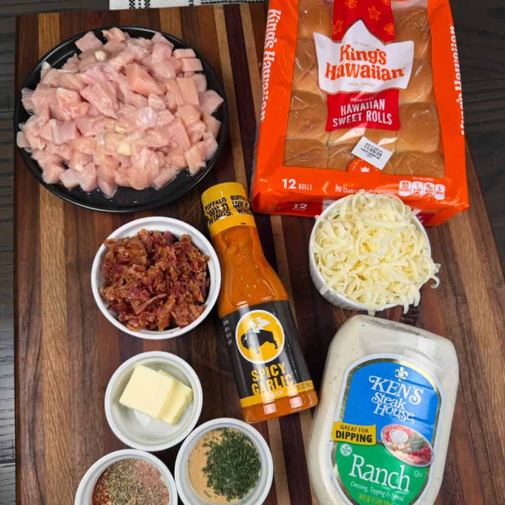 Buffalo Chicken Slider Ingredients