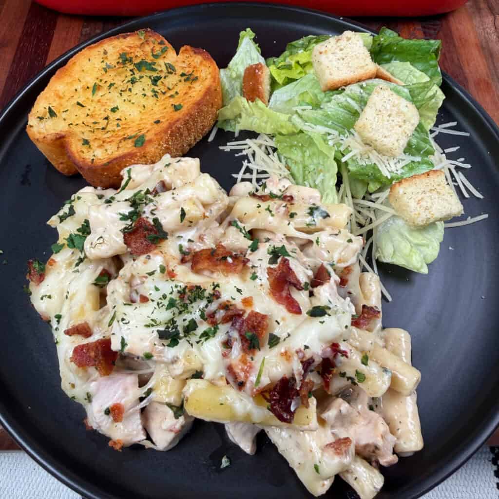 Marry Me Chicken Pasta Bake