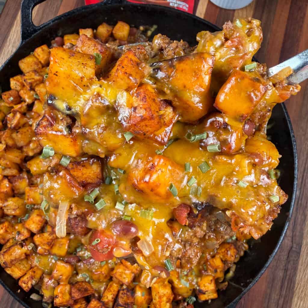 Chili Cheese Potato Skillet 