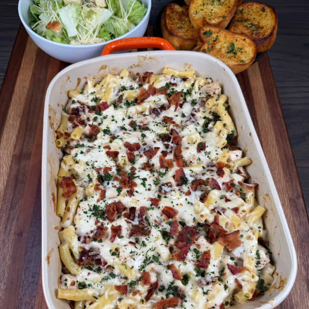 Marry Me Chicken Pasta Bake