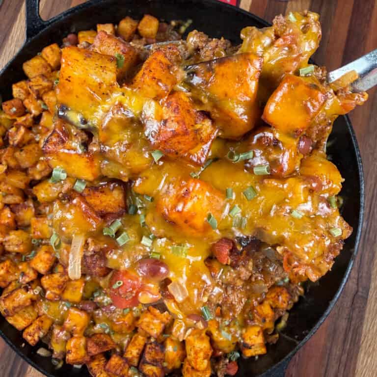 Chili Cheese Potato Skillet