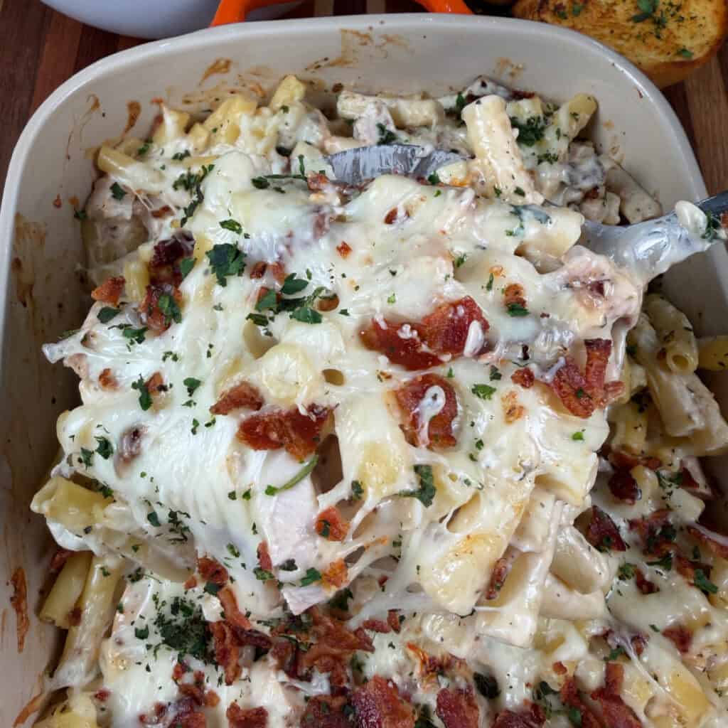 Marry Me Chicken Pasta Bake