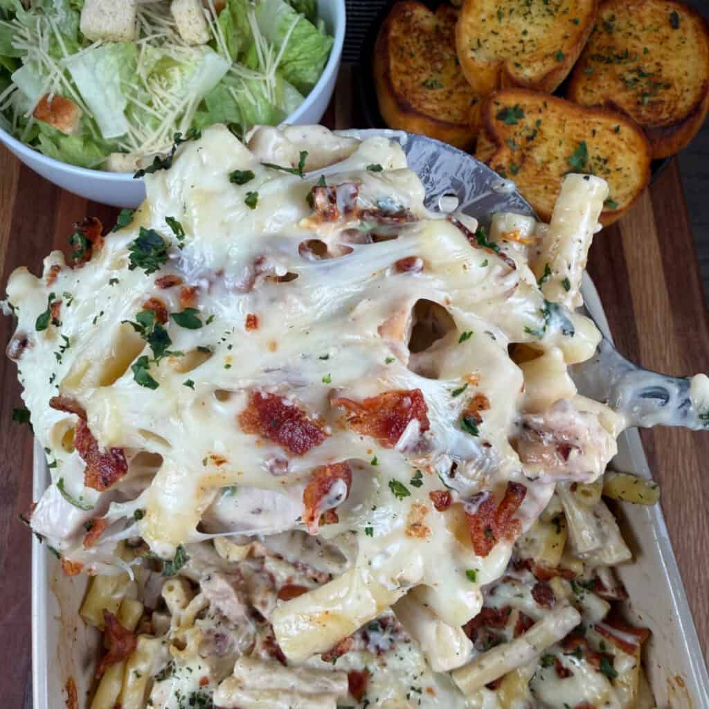 Marry Me Chicken Pasta Bake