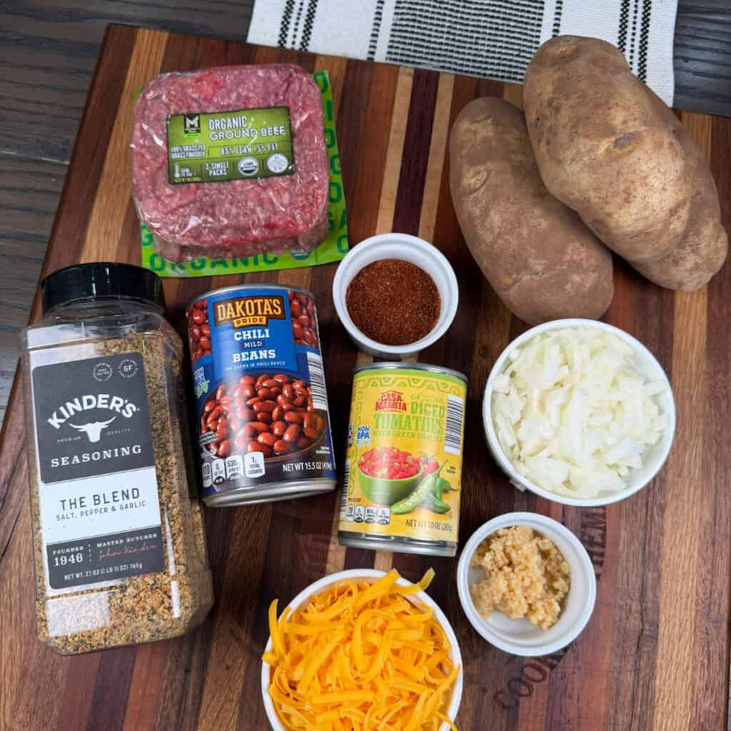 Chili Cheese Potato Skillet Ingredients