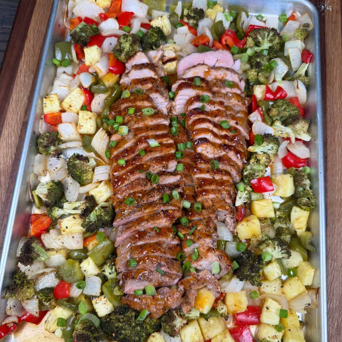 Sheet Pan Sweet and Sour Pork Tenderloin