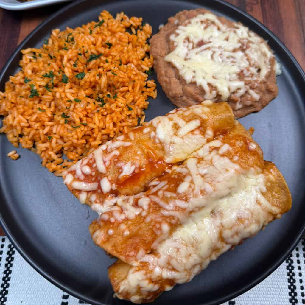 Cheesy Beef and Bean Enchiladas