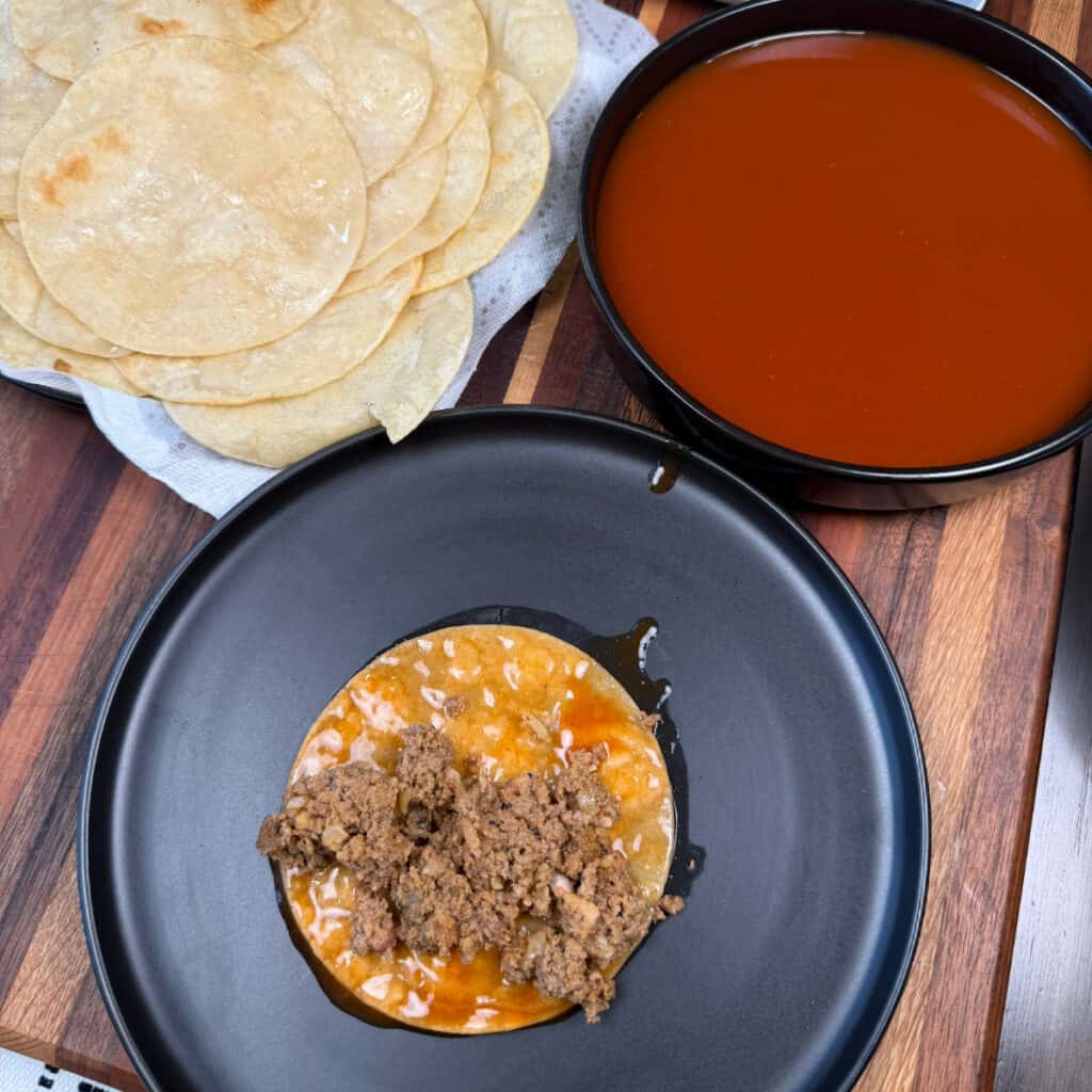 Cheesy Beef and Bean Enchiladas