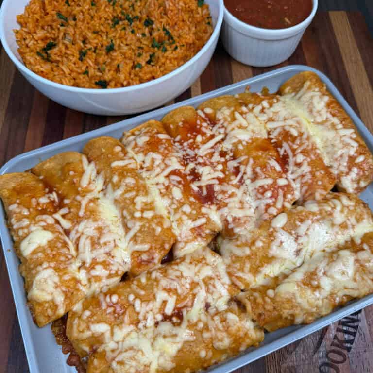 Cheesy Beef and Bean Enchiladas