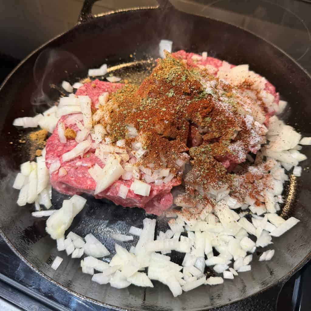 Seasoned ground beef