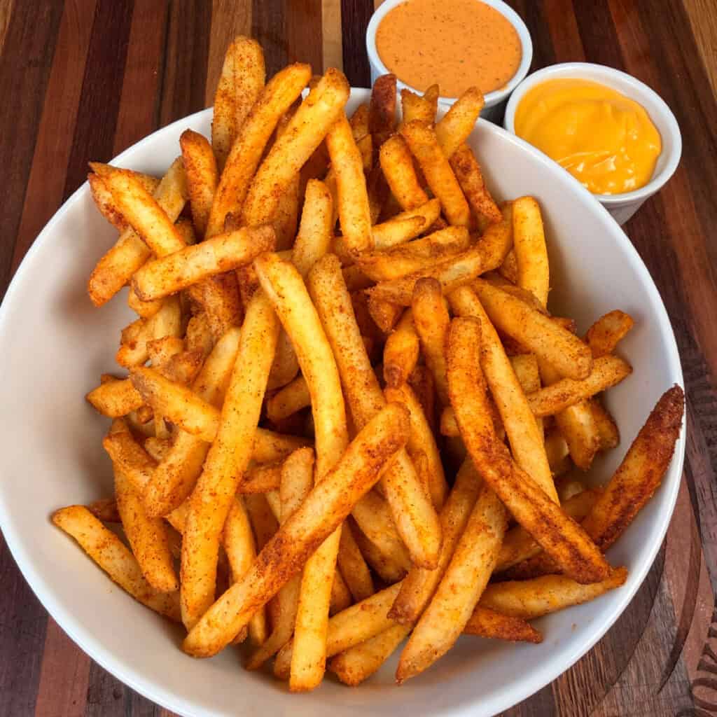 Bowl of Copycat Taco Bell Nacho Fries