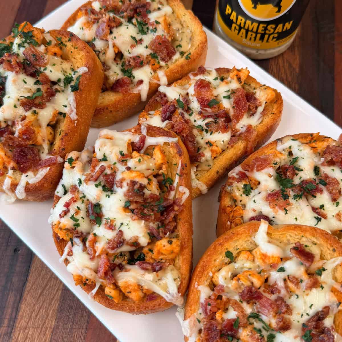 Parmesan Garlic Chicken Garlic Toast