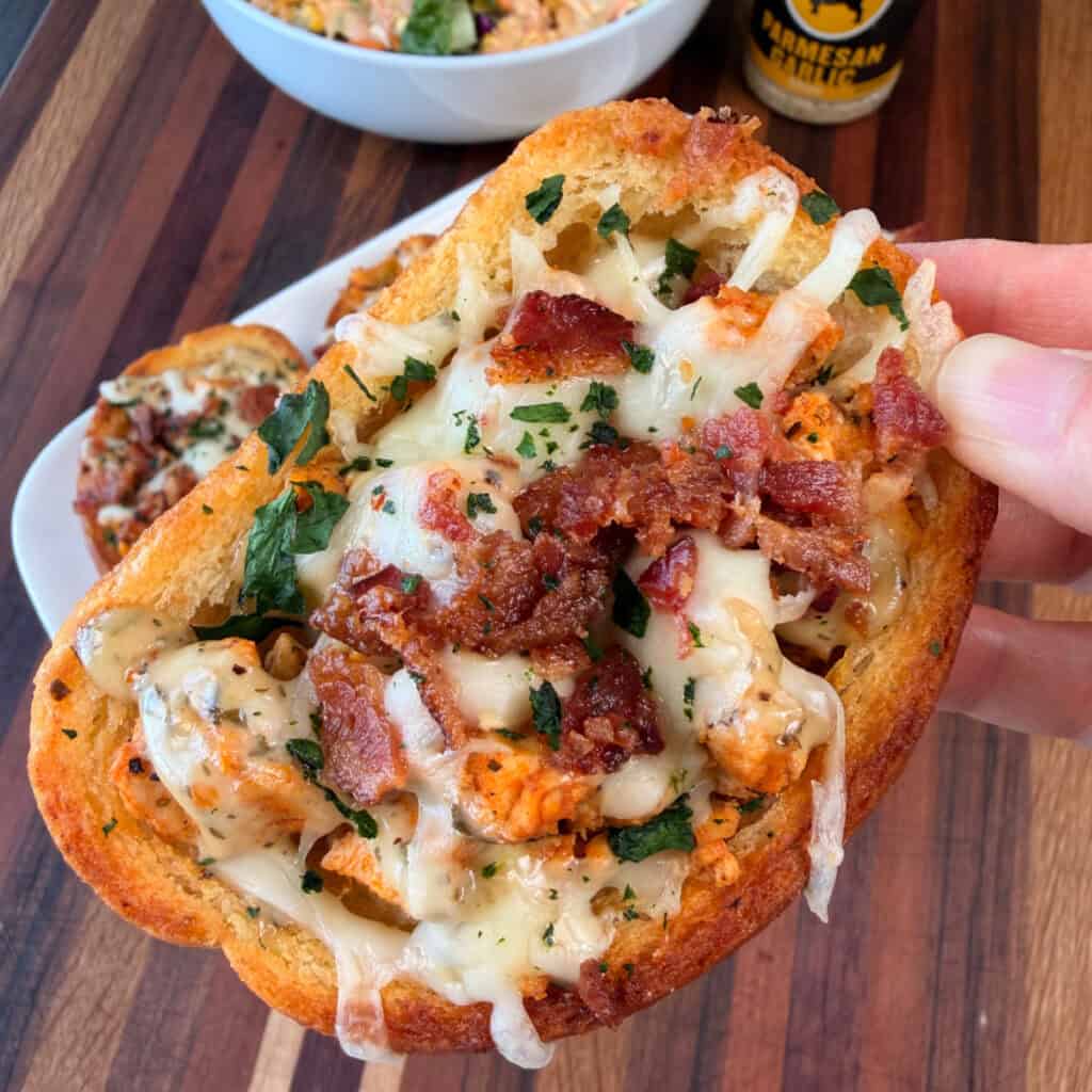 Parmesan Garlic Chicken Garlic Toast