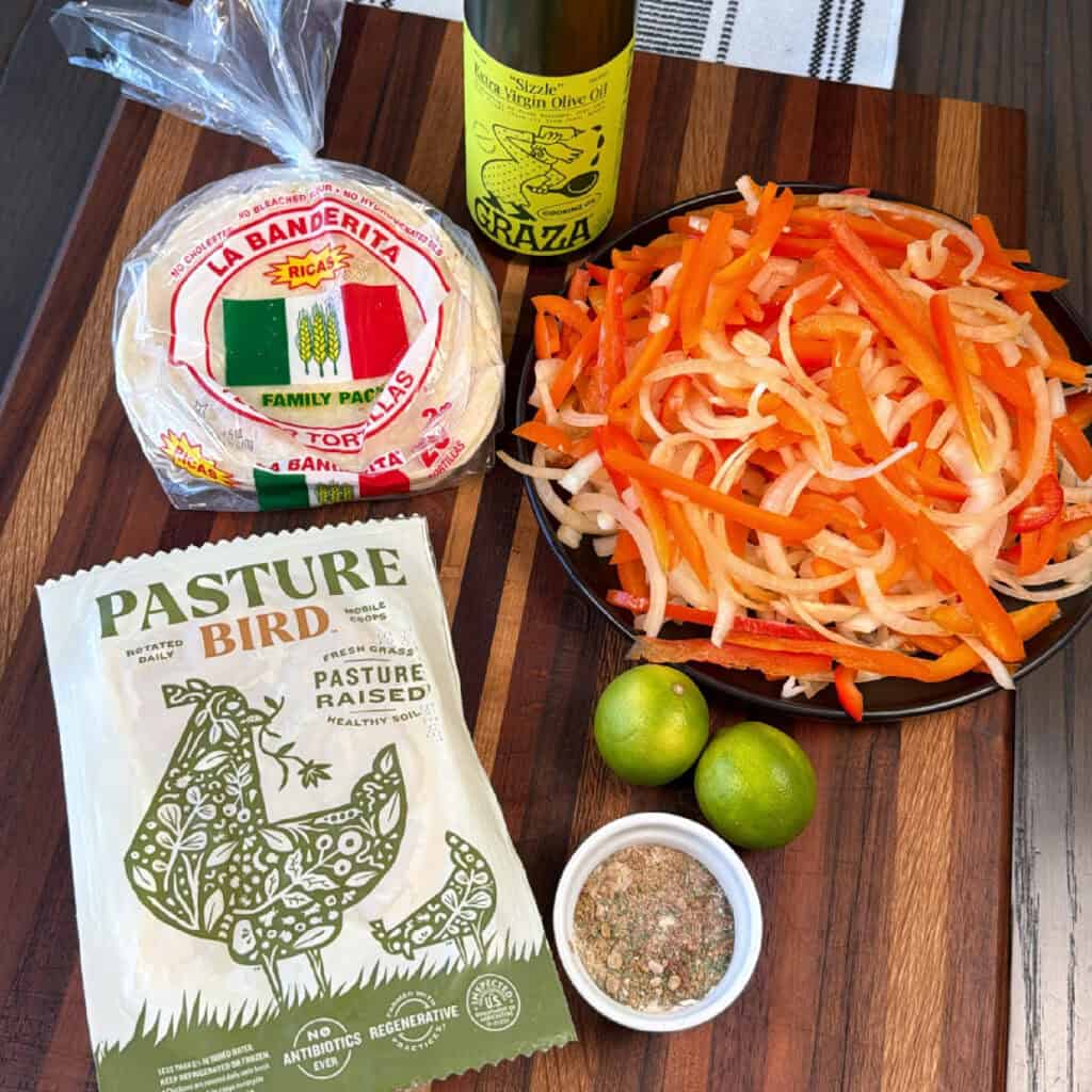 One Pan Chicken Fajita Ingredients