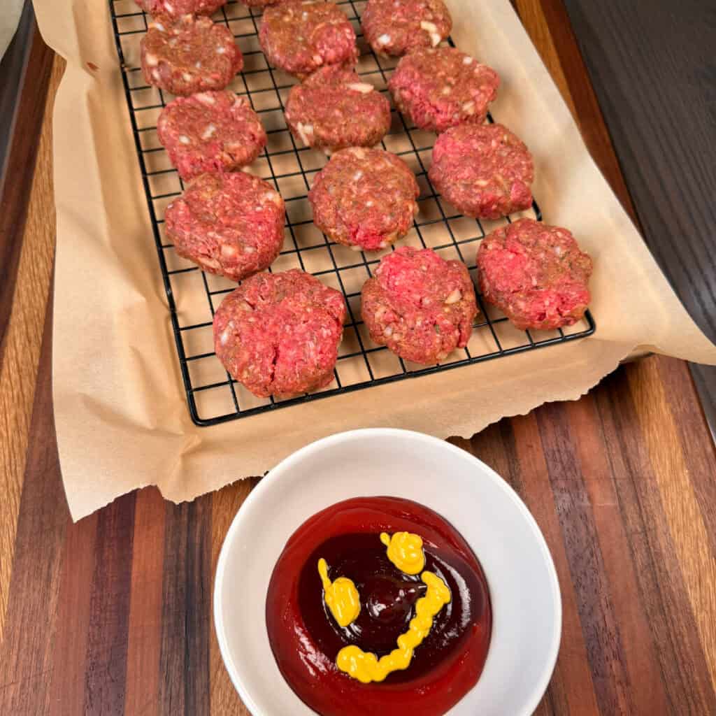 Mini Meatloaf Patties and glaze