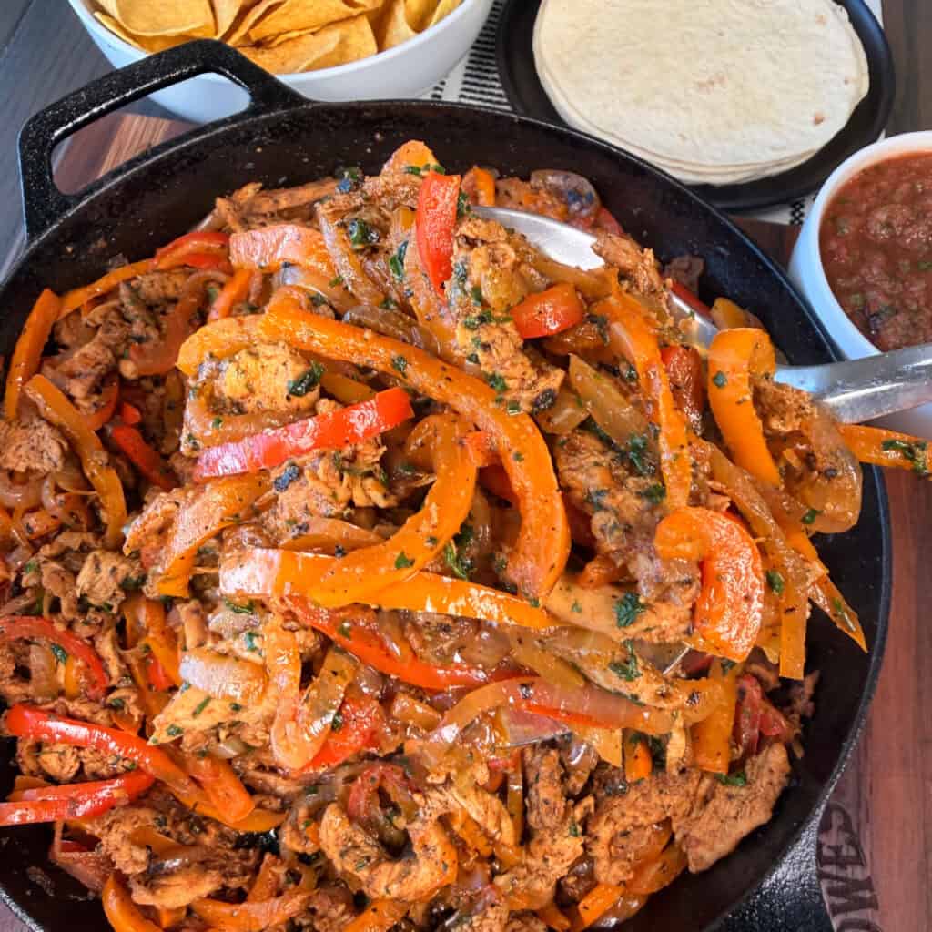 One Pan Chicken Fajitas