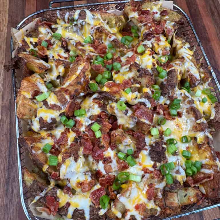 Loaded Air Fryer Potato Wedges