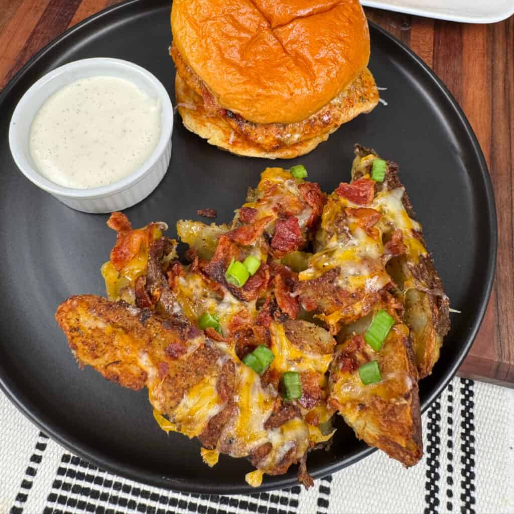 Loaded Air Fryer Potato Wedges